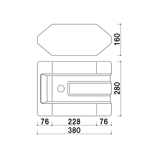 注水式ウェイト サイズ詳細図