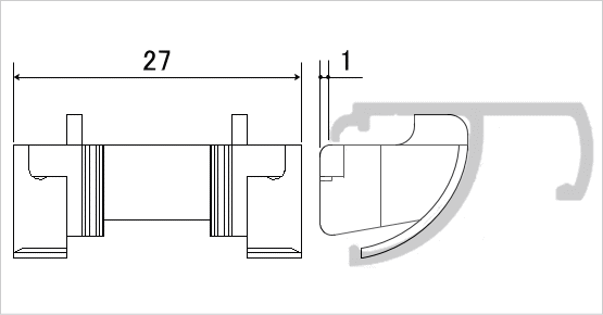 スライドロック寸法図